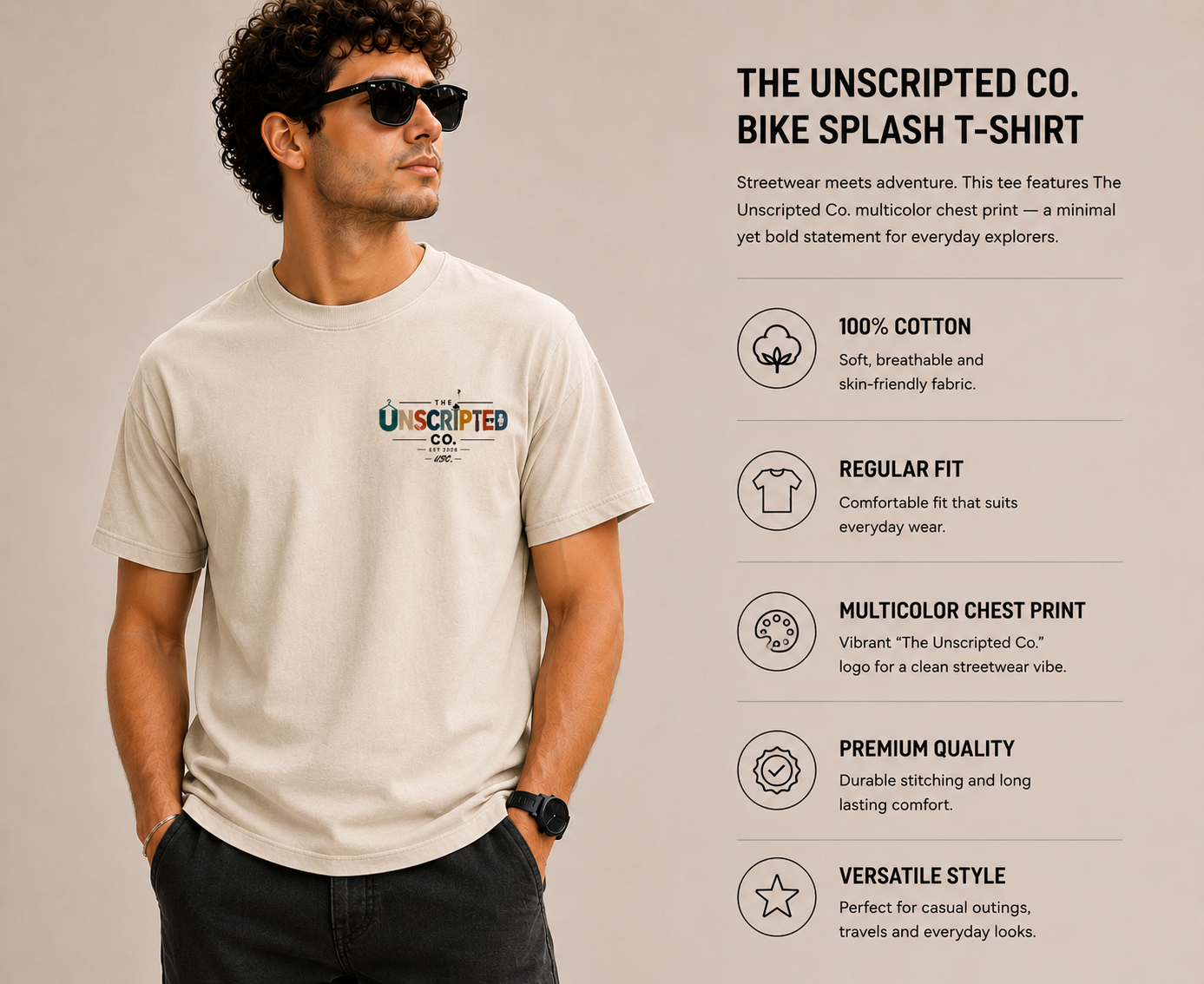 Bike Splash Oversized T-Shirt
