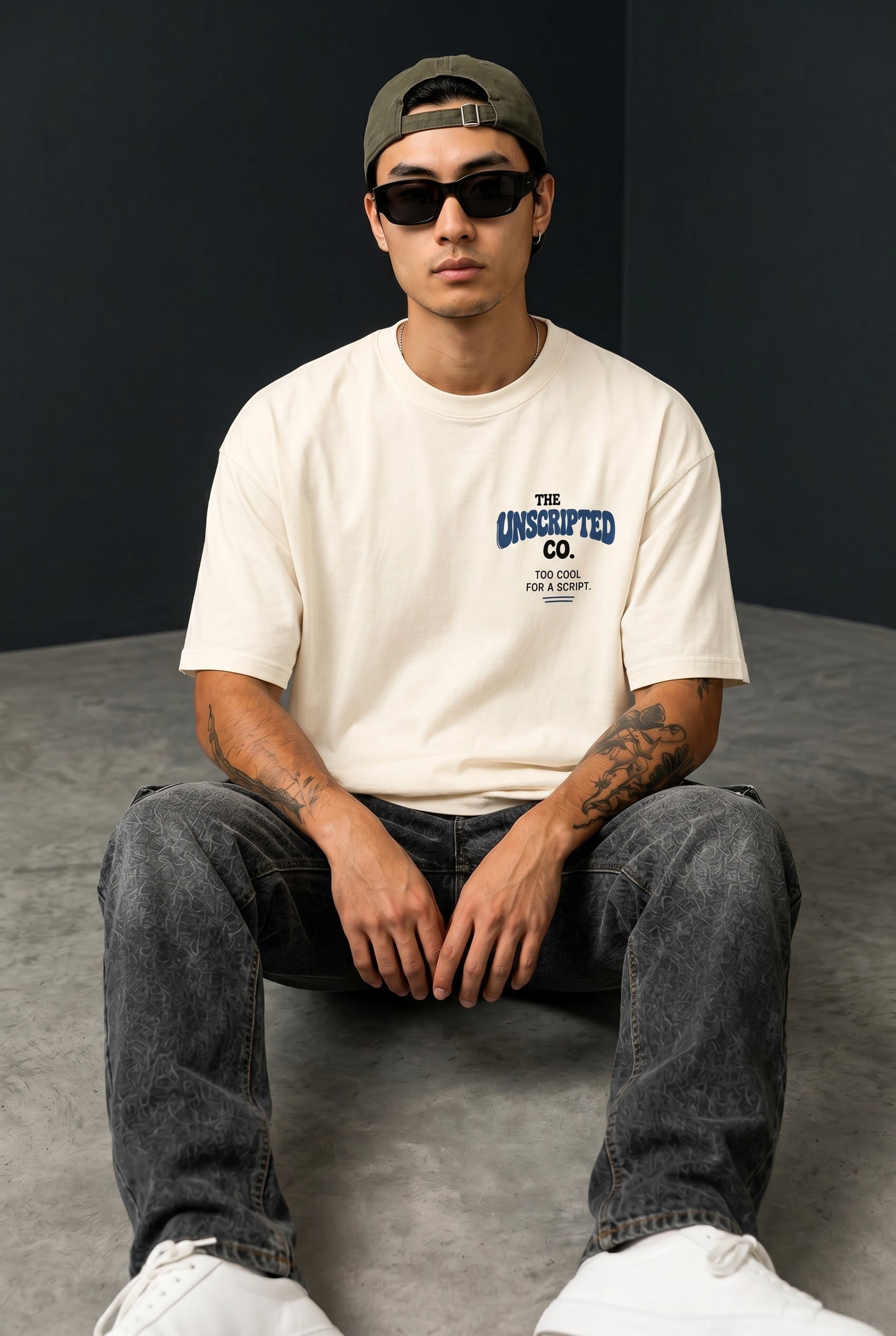 Ghost Printed over sized Tshirt